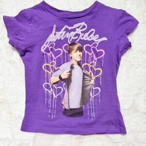 Justin Bieber Purple Baby tee